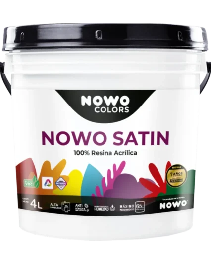 Nowo Satin – Pintura Acrílica Satinada – Nowo Colors – 4LT