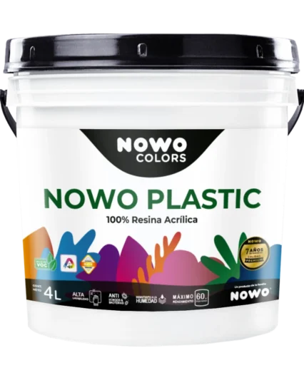 Nowo Plastic – Pintura Acrílica Mate Premium – Nowo Colors – 4LT