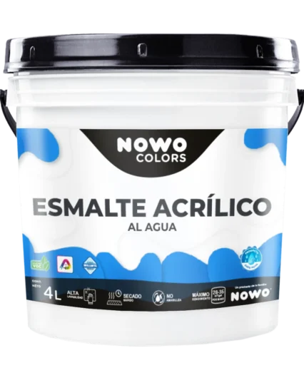 Esmalte Acrílico al Agua Base Agua – Nowo Colors – 4L