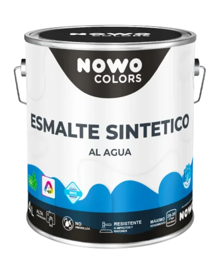 Esmalte Sintético al Agua Base Agua – Nowo Colors – 4L