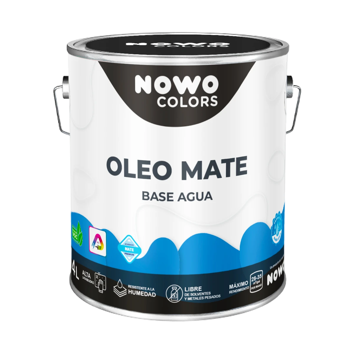 Óleo Mate Base Agua – Nowo Colors – 4L