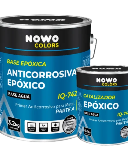 Anticorrosivo Epoxico IQ-742 – Base Anticorrosiva para Metales – Nowo Colors – Kit x 4L