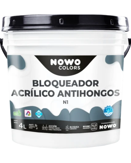 Bloqueador Acrílico Antihongos N1 Base Agua – Nowo Colors – 4L