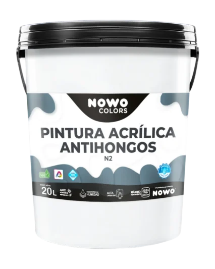 Pintura Acrílica Antihongos N2 Base Agua – Nowo Colors – 20L