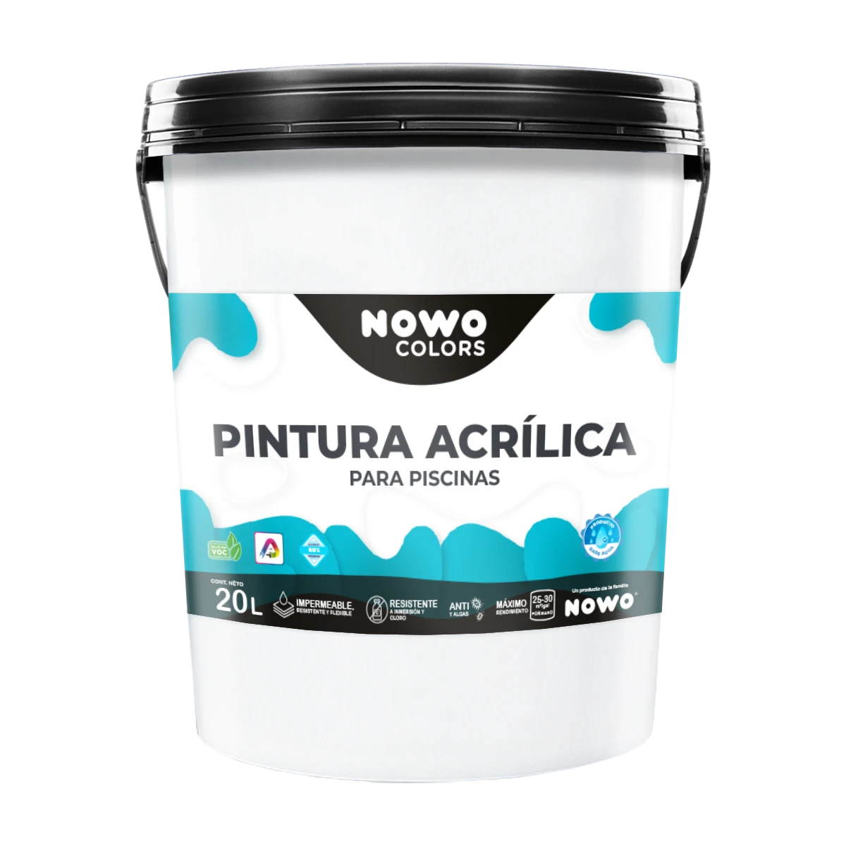 Pintura Acrílica para Piscinas Base Agua – Nowo Colors – 20L
