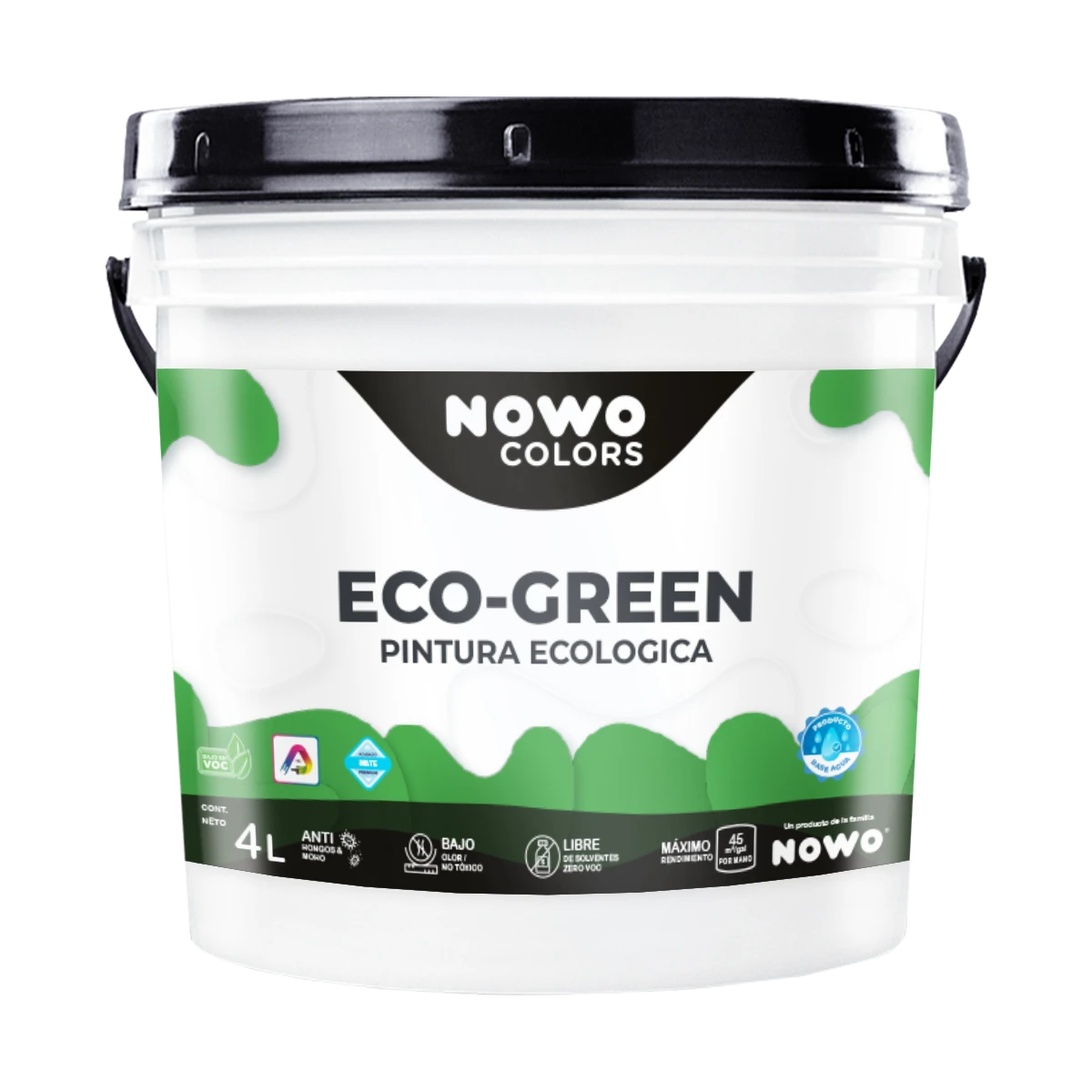 Pintura 100% Ecológica Eco Green – Nowo Colors – 4L