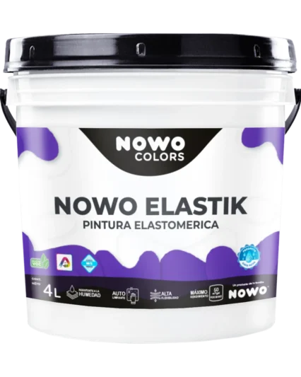 Pintura Elastomérica 100% Acrílica Base Agua Nowo Elastik – Nowo Colors – 4L