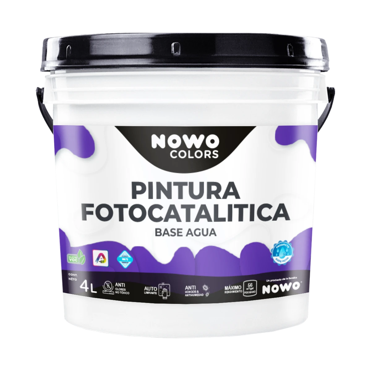 Pintura Fotocatalítica Base Agua Nowo Smart – Nowo Colors – 4L