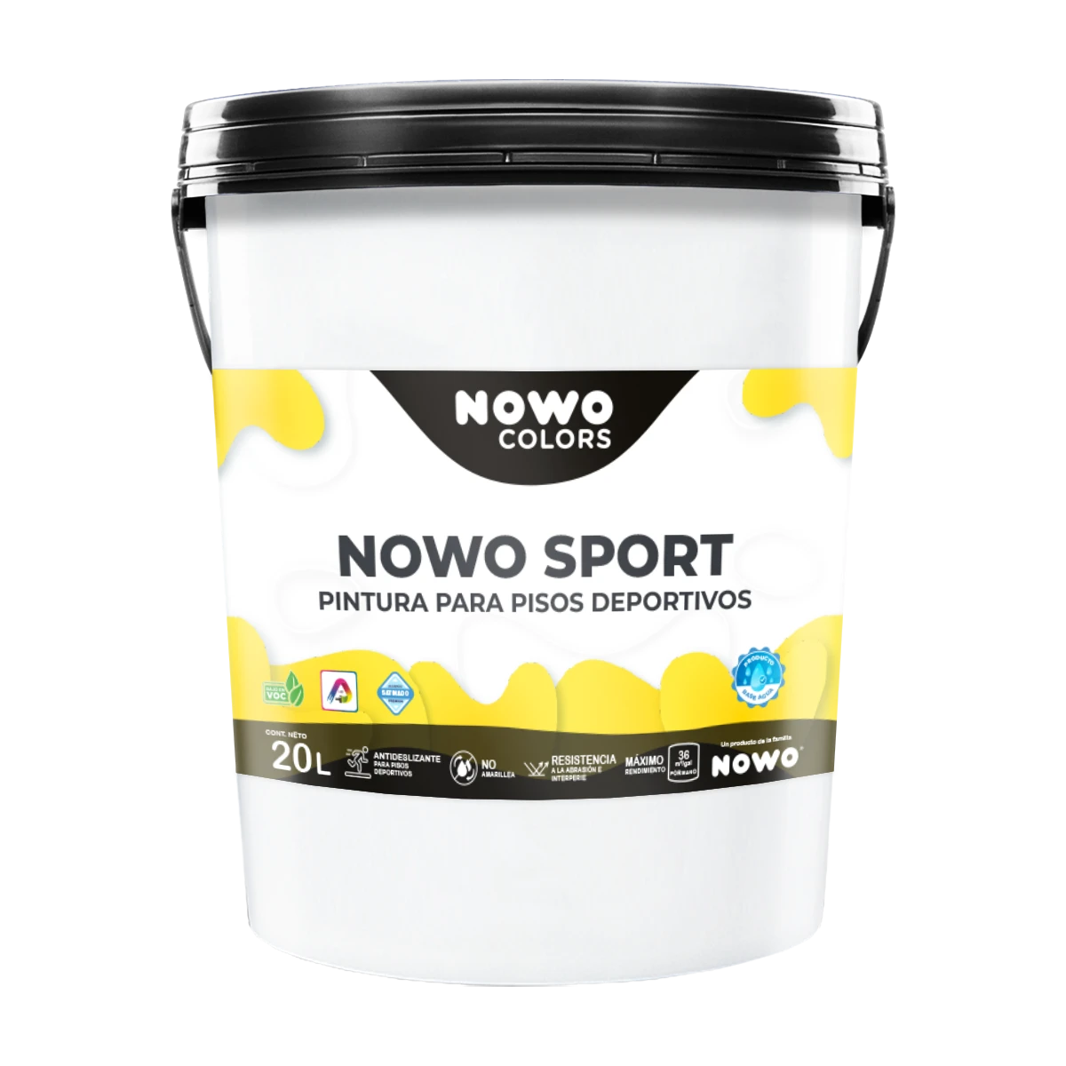Pintura para Pisos Deportivos Base Agua Nowo Sport – 20L
